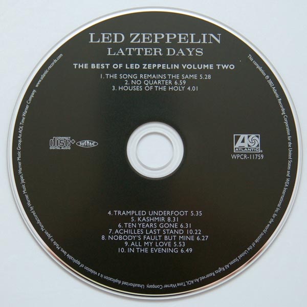 CD 2, Led Zeppelin - The Very Best Of Led Zeppelin - Early Days and Latter Days (CD-Extra)