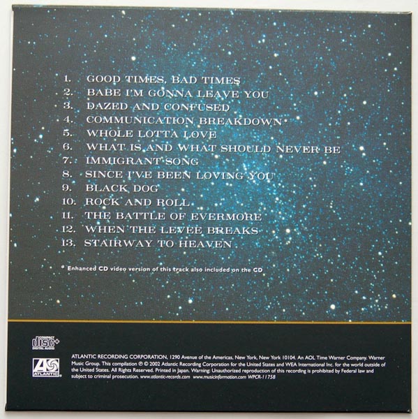 Inner sleeve 1B, Led Zeppelin - The Very Best Of Led Zeppelin - Early Days and Latter Days (CD-Extra)