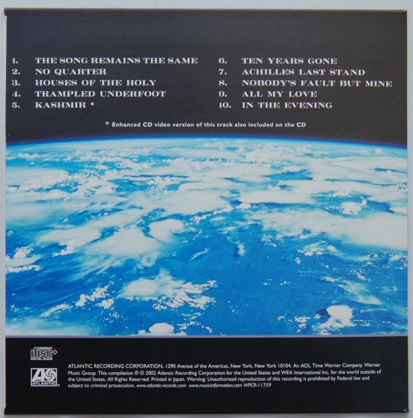 Inner sleeve 2B, Led Zeppelin - The Very Best Of Led Zeppelin - Early Days and Latter Days (CD-Extra)