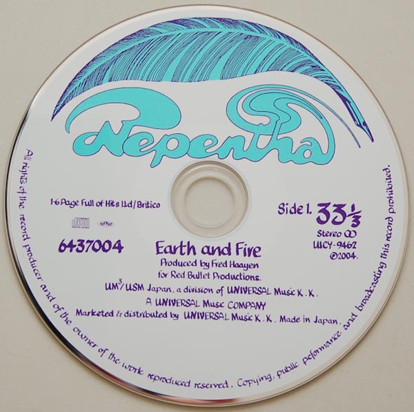 CD, Earth + Fire - Earth and Fire