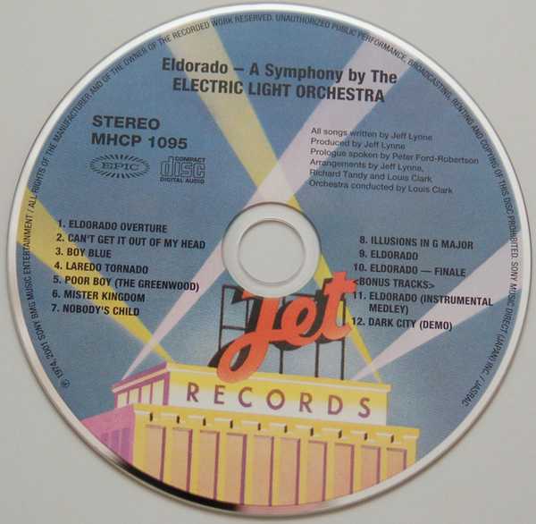 CD, Electric Light Orchestra (ELO) - Eldorado, A Symphony +2
