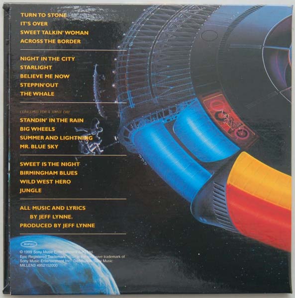 Back cover, Electric Light Orchestra (ELO) - Out Of The Blue