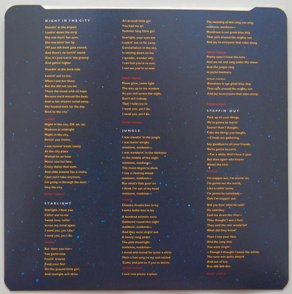 Inner sleve 1A, Electric Light Orchestra (ELO) [2 CD] - Out Of The Blue