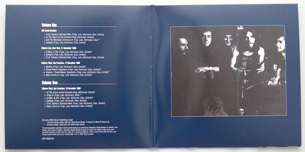 Vol. 1 & 2 Gatefold open, King Crimson - Epitaph: Vol.1 - Vol.4