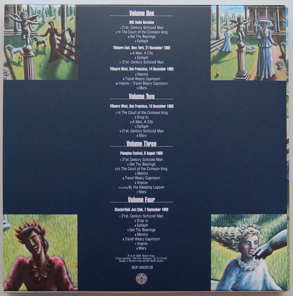 Back cover, King Crimson - Epitaph: Vol.1 - Vol.4