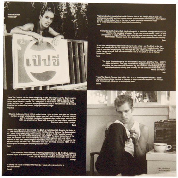 Inner sleeve 2 side A, Clash (The) - From Here To Eternity (Live)