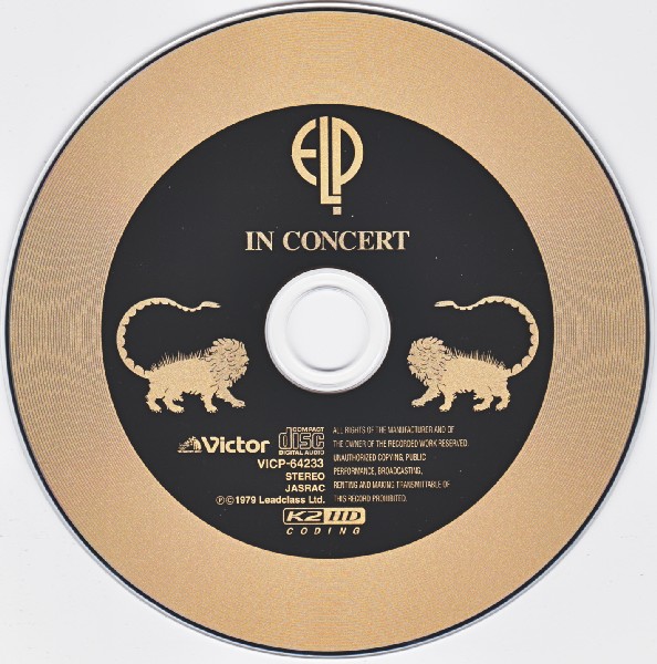 CD, Emerson, Lake + Palmer - In Concert 