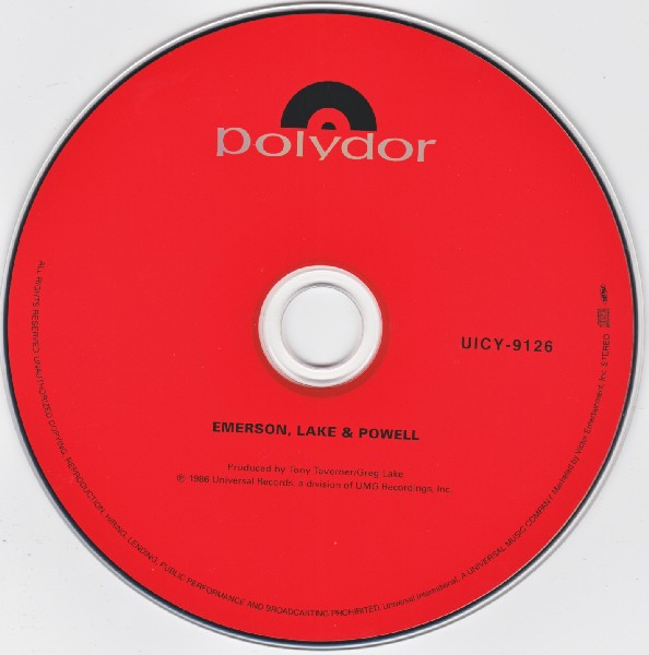 CD, Emerson, Lake + Powell - Emerson, Lake and Powell