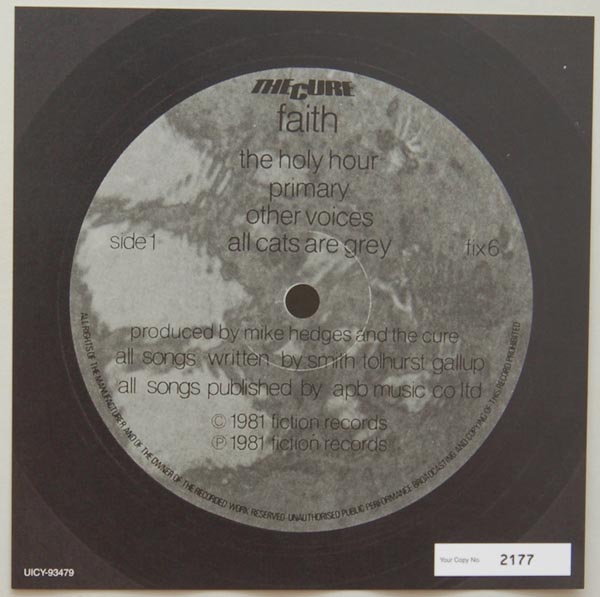 Font Label (numbered), Cure (The) - Faith 