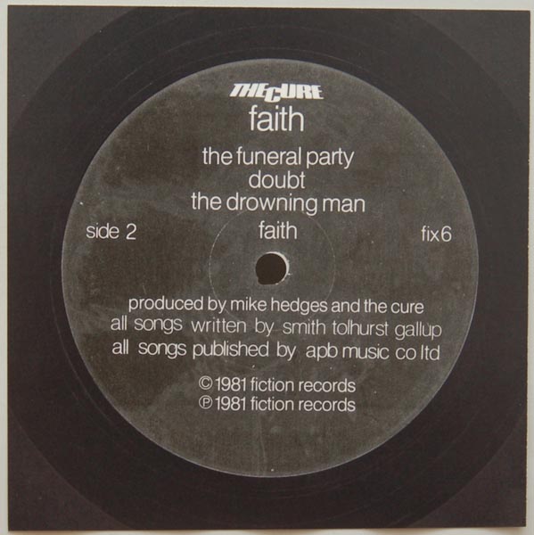 Back Label, Cure (The) - Faith 