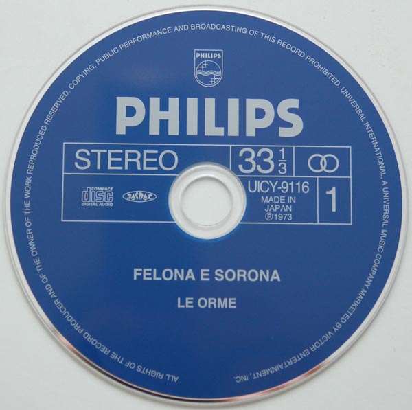 CD, Le Orme - Felona E Sorona