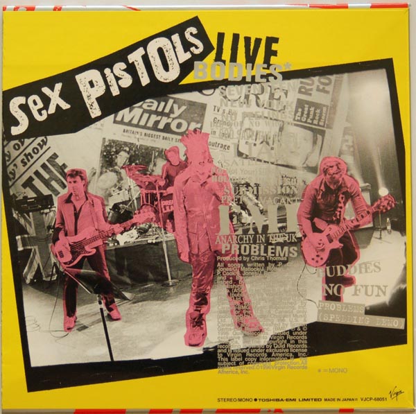 Backcover, Sex Pistols (The) - Filthy Lucre Live