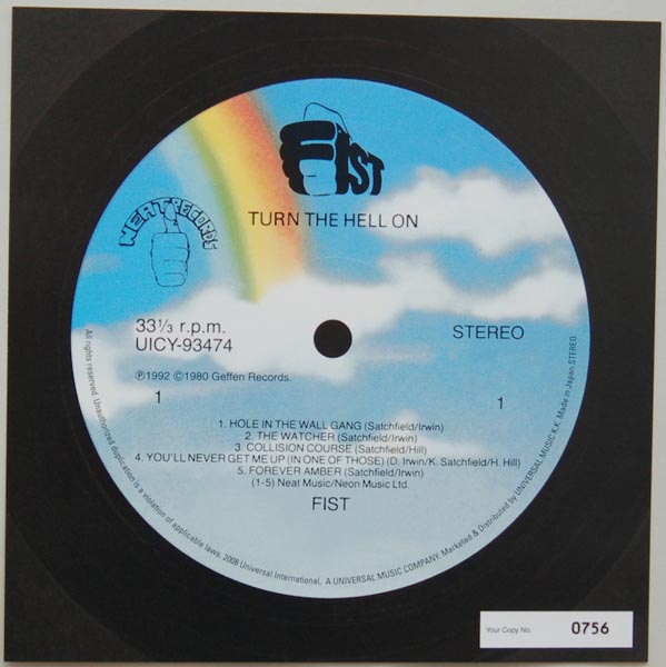 Front Label (numbered), Fist - Turn The Hell On 