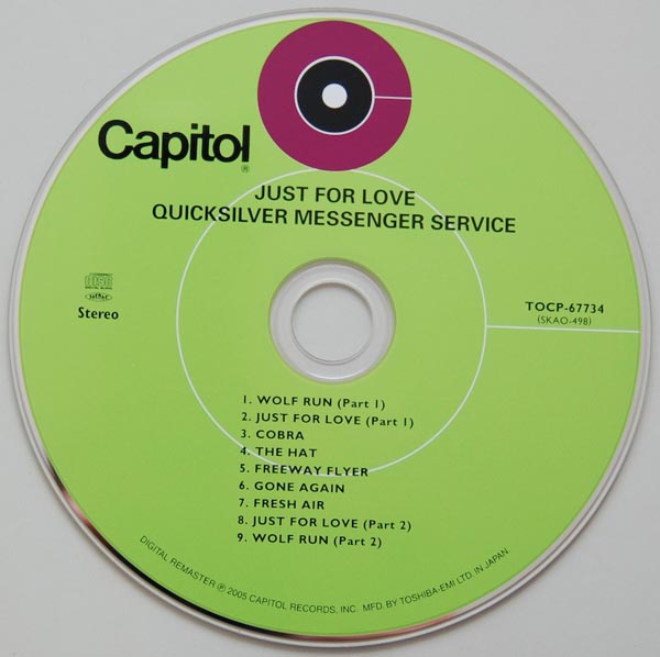 CD, Quicksilver Messenger Service - Just For Love