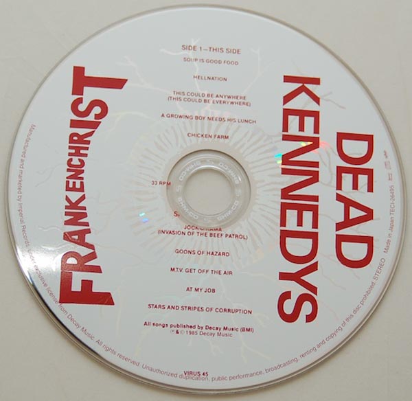 CD, Dead Kennedys - Frankenchrist 