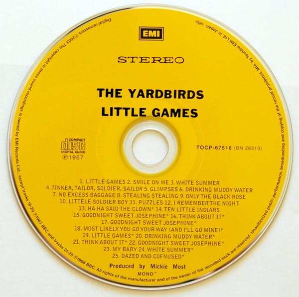 CD, Yardbirds (The) - Little Games