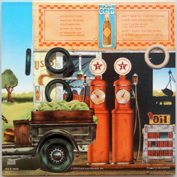 Back cover, Allman Brothers Band (The) - Wipe the Windows, Check the Oil, Dollar Gas