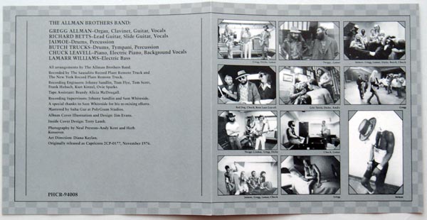 Booklet first & last pages, Allman Brothers Band (The) - Wipe the Windows, Check the Oil, Dollar Gas