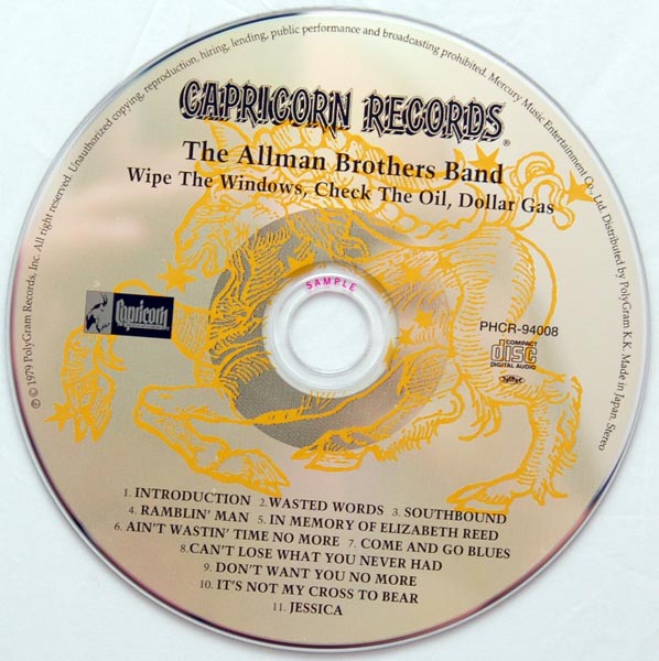 CD, Allman Brothers Band (The) - Wipe the Windows, Check the Oil, Dollar Gas