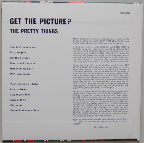 Back cover, Pretty Things (The) - Get The Picture +6