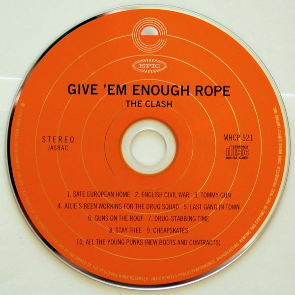 CD, Clash (The) - Give 'em Enough Rope