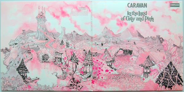 Unfolded cover, Caravan - In the Land of Grey and Pink