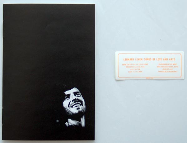 Mini booklet and sticker, Cohen, Leonard - Songs of Love and Hate +1