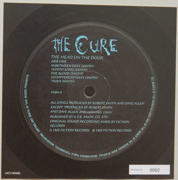 Font Label (numbered), Cure (The) - Head On The Door 