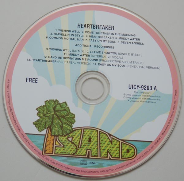 CD, Free - Heartbreaker (+6)