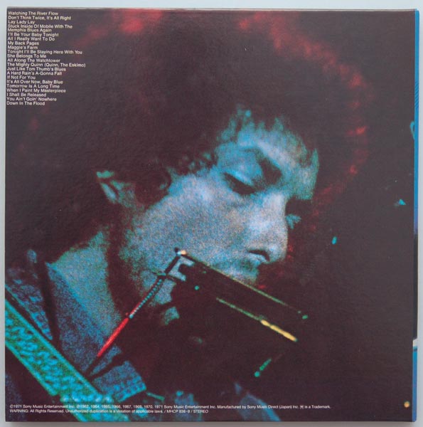 Back cover, Dylan, Bob - Greatest Hits Vol.II