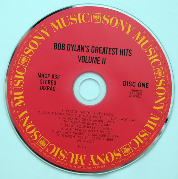 CD 1, Dylan, Bob - Greatest Hits Vol.II