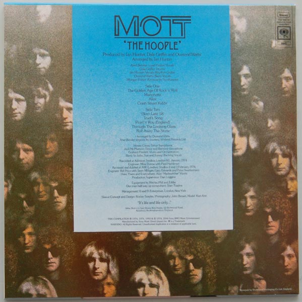 Back cover, Mott The Hoople - The Hoople +7