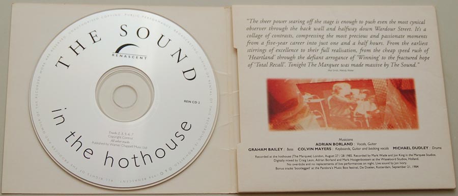 Gatefold open, Sound (The) - In the Hothouse
