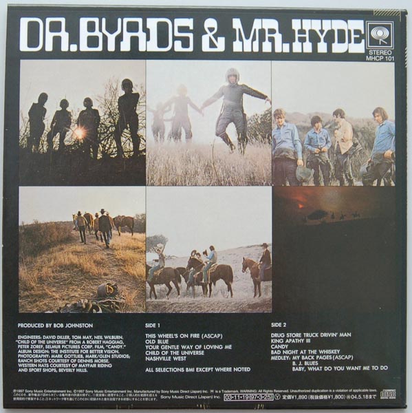 Back cover, Byrds (The) - Dr Byrds and Mr Hyde +5