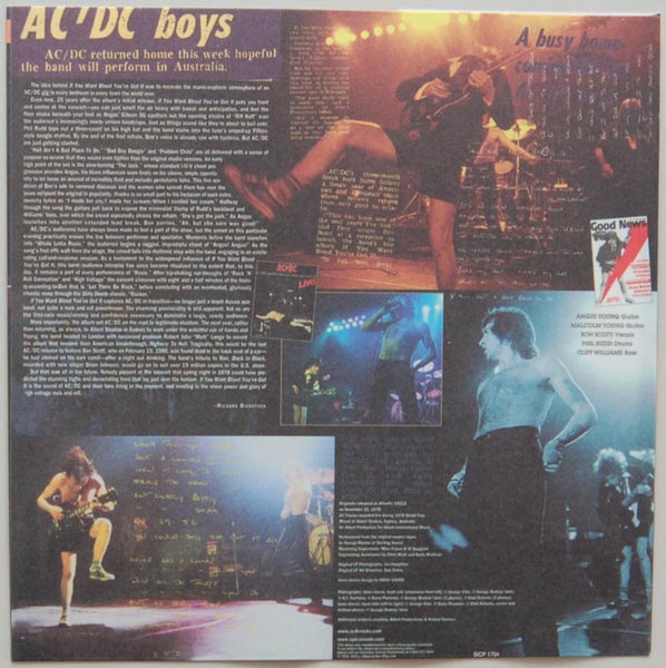 Inner sleeve side B, AC/DC - If You Want Blood You've Got It