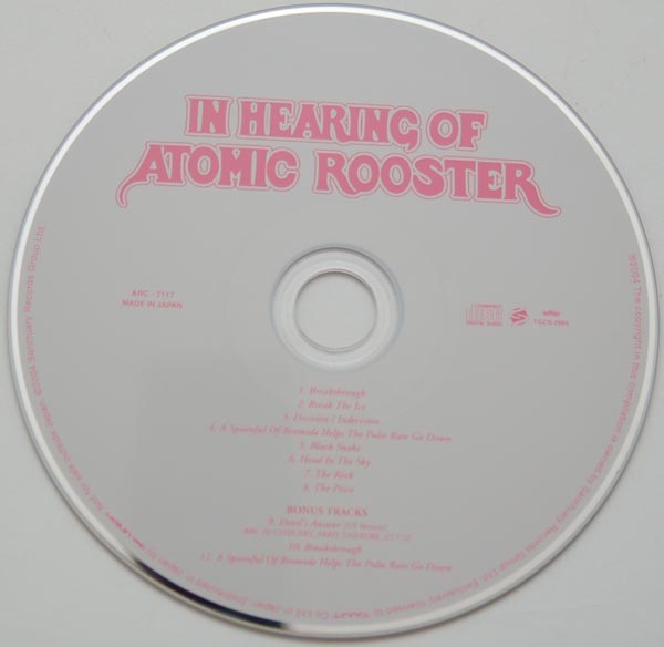 CD, Atomic Rooster - In Hearing Of (+3)