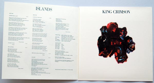 Inner sleve open inner view, King Crimson - Islands