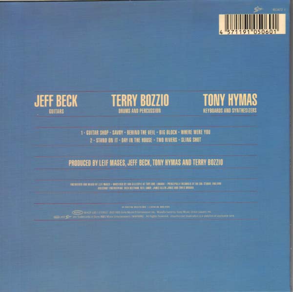 Back cover, Beck, Jeff - Guitar Shop