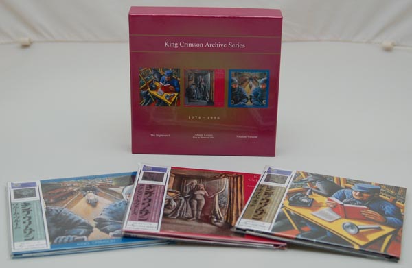 Box contents, King Crimson - Archive Series 74-97 Box