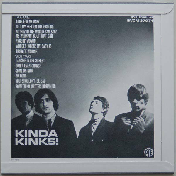 Back cover, Kinks (The) - Kinda Kinks