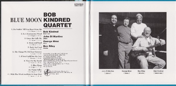 gatefold inside, Kindred, Bob (Quartet) - Blue Moon