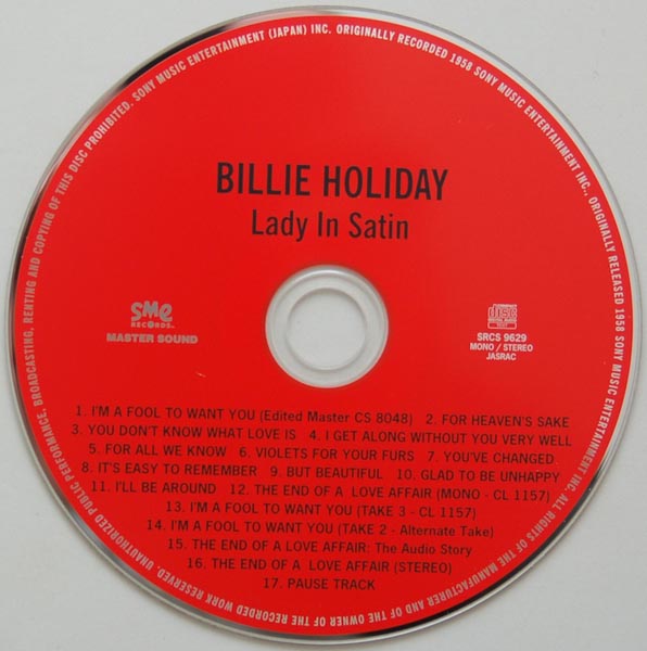 CD, Holiday, Billie - Lady In Satin