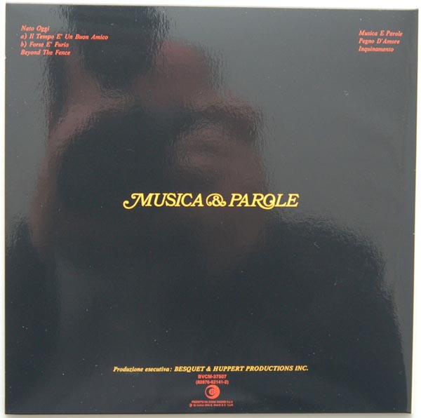 Back cover, Libra - Musica and Parole