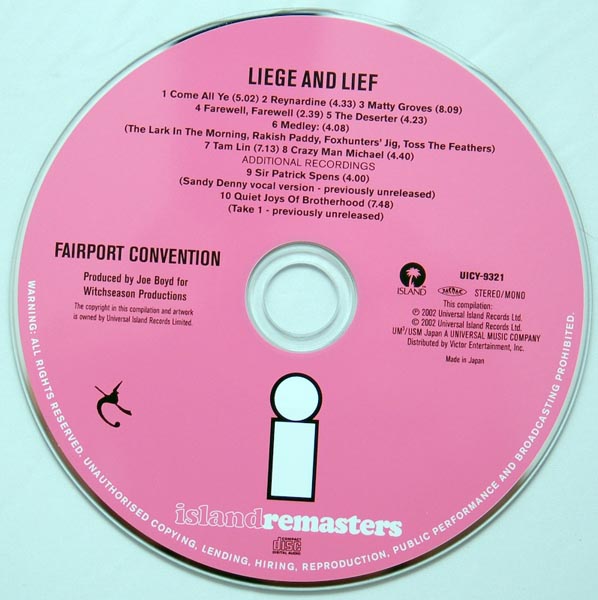 CD, Fairport Convention - Liege and Lief +2