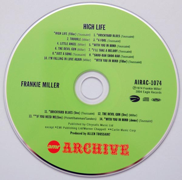 CD, Miller, Frankie - High Life +4