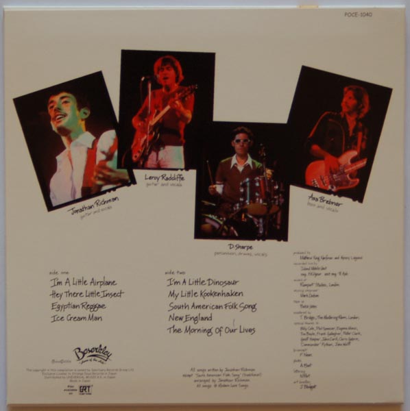 Back Cover, Modern Lovers (The) - Modern Lovers Live
