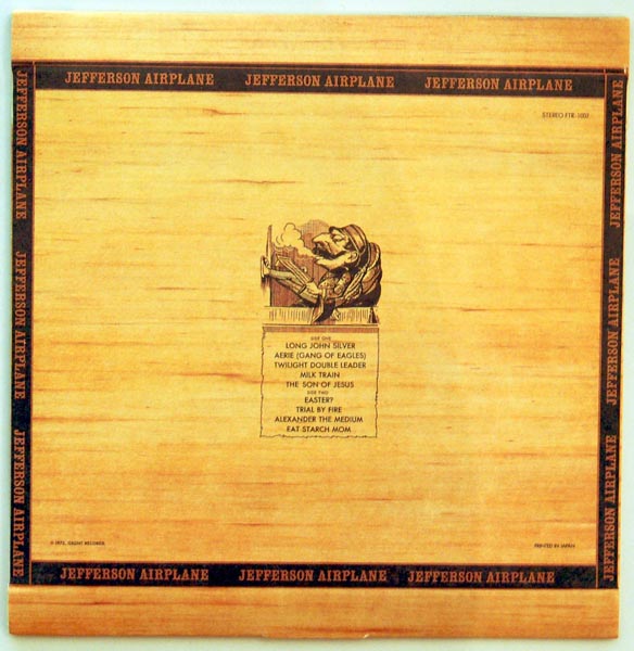 Back cover, Jefferson Airplane - Long John Silver