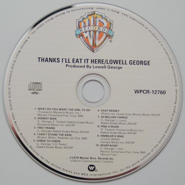 CD, George, Lowell - Thanks I´ll Eat It Here