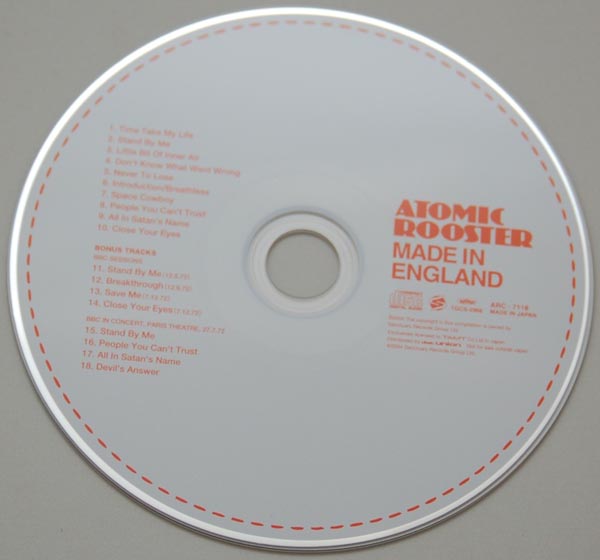 CD, Atomic Rooster - Made In England (+8)