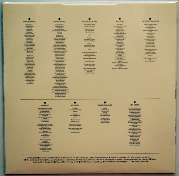 inner sleeve B, Smiths (The) - Meat Is Murder